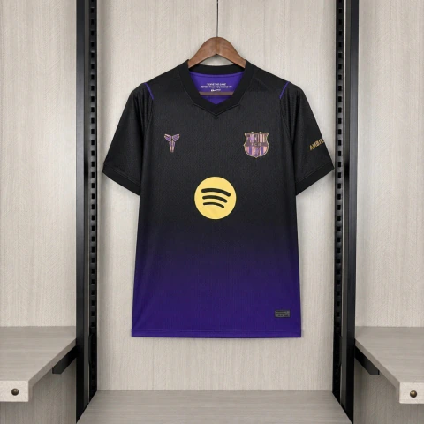 Camisa Barcelona II Away 26/27 - Torcedor Masculina - Preta e Roxa