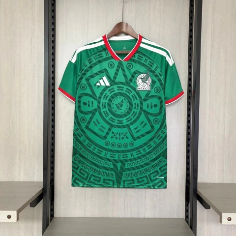 Camisa Seleção México I Home Copa do Mundo 2026 -Torcedor Masculina - Verde (Pronta Entrega)