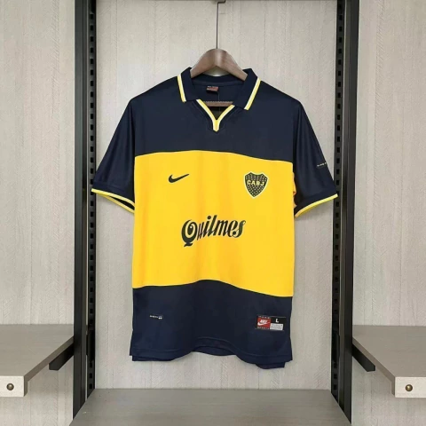 Camisa Retrô Boca Juniors I 98/99 - Torcedor Masculina - Azul
