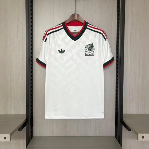 Camisa Seleção do México II Away Copa do Mundo 2026 - Torcedor Masculina - Branca (Pronta Entrega)