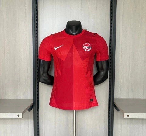Camisa Seleção Canadá I 26/27 Copa do Mundo - Jogador Masculina - Vermelha