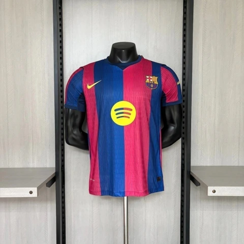 Camisa Barcelona I Home 26/27 - Jogador Masculina - Azul e Grená