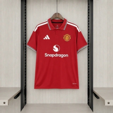 Camisa Manchester United I Home 26/27 - Torcedor Masculina - Vermelha (Pronta Entrega)