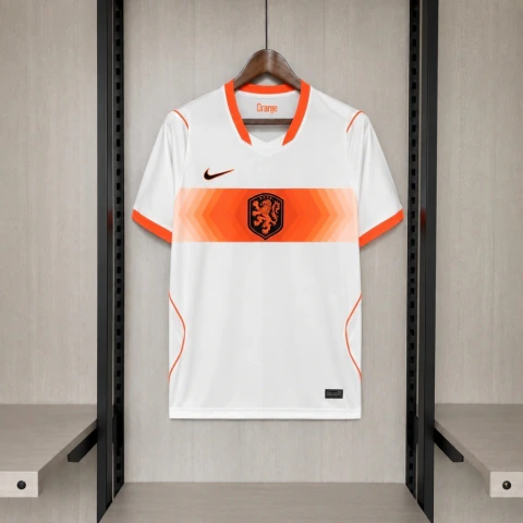 Camisa Seleção Holanda II Away Copa do Mundo 2026 - Torcedor Masculina - Branca