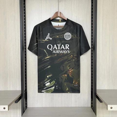 Camisa Paris Saint-Germain III Third - Torcedor Masculina - Preto com Dourado (Pronta Entrega)