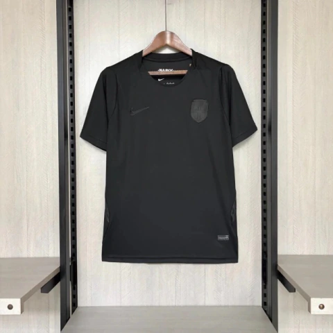 Camisa Seleção Noruega II Away Copa do Mundo 2026 - Torcedor Masculina - Preta (Pronta Entrega)