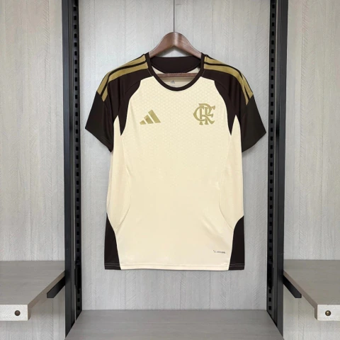 Camisa Mengão II Treino 26/27 Torcedor Masculina - Bege, Dourado e Marrom