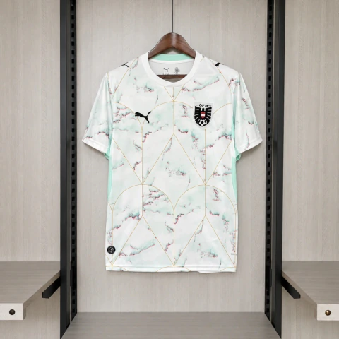 Camisa Seleção Áustria II Away Copa do Mundo 2026 - Torcedor Masculina - Branca