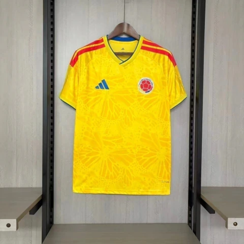 Camisa Seleção Colômbia I Home Copa do Mundo 2026 - Torcedor Masculina - Amarela (Pronta Entrega)