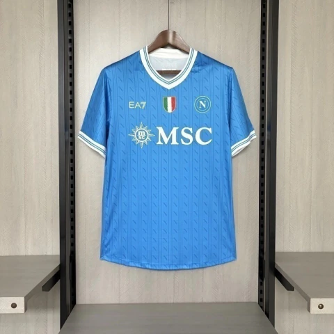 Camisa Napoli I Home 25/26 - Torcedor Masculina - Azul (Pronta Entrega)