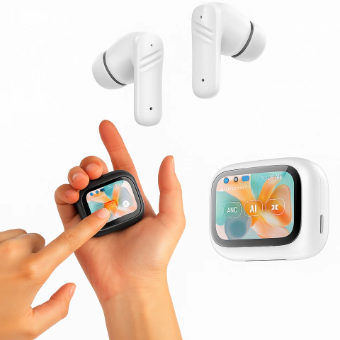 AURICULARES INALAMBRICOS BLUETOOTH 5.4 CON PANTALLA TACTIL. - comprar online