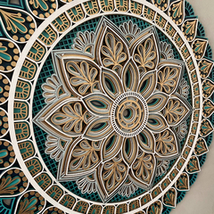 Mandala Mistica Flor - Tons de Azul - comprar online