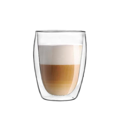 Pack de 2 Tazas Doble Vidrio Latte Larhaus Barista Line Doble 350 ml en internet