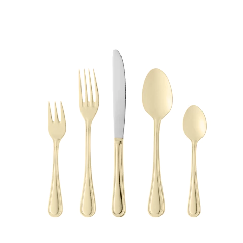 FAQUEIRO 30 PEÇAS AÇO INOX AVALON DOURADO