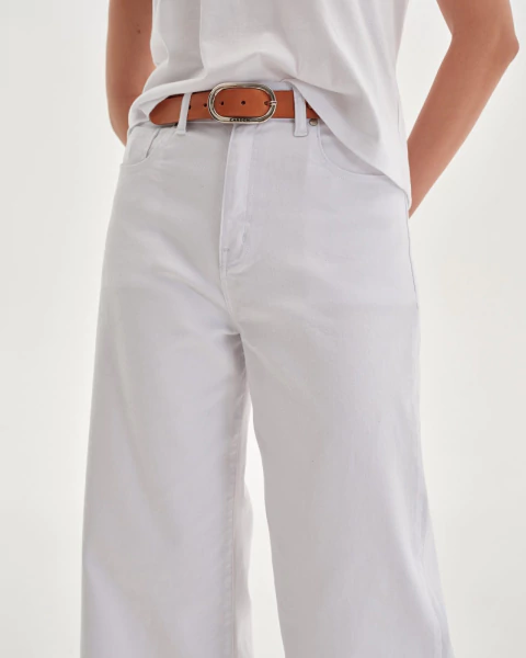 Pantalón Dorothea Color Corte Ancho - comprar online