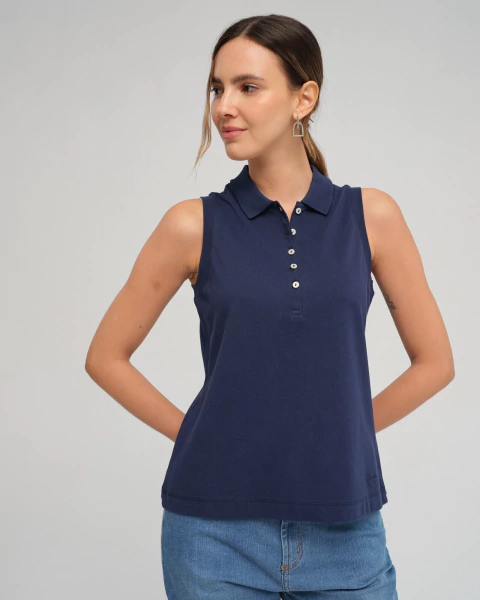 Imagen de Remera con cuello Santa Anita Pima