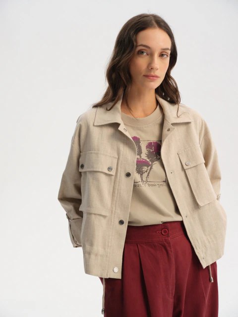 Chaqueta Lavanda Ramio
