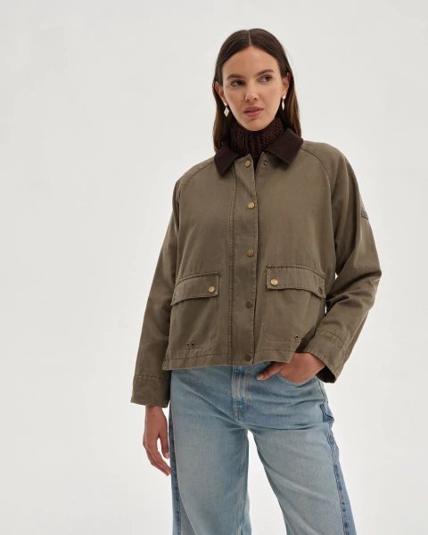 Campera Margarita Simil Encerado - CARDON | Tienda Online