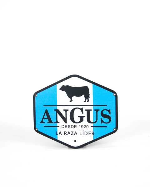 Chapa Angus Silueta 30x26cm