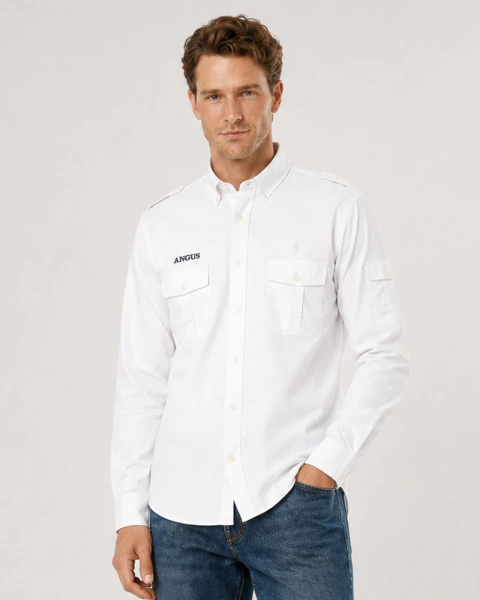 Camisa Linaje Angus Cc Sb Poplin Liso - tienda online
