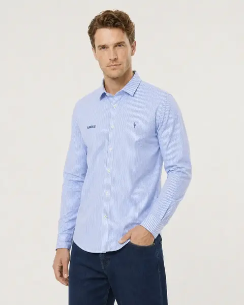 Camisa Angus Cm Sb Poplin Rayas - CARDON | Tiempo de Descuento hasta 50% Off