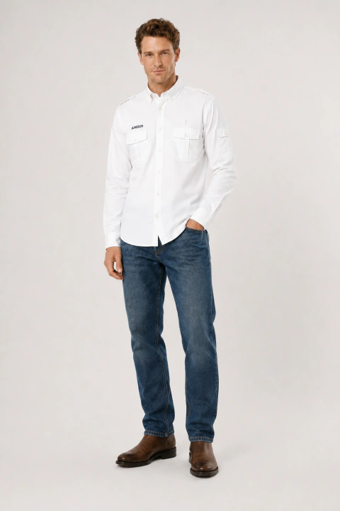 Camisa Linaje Angus Cc Sb Poplin Liso