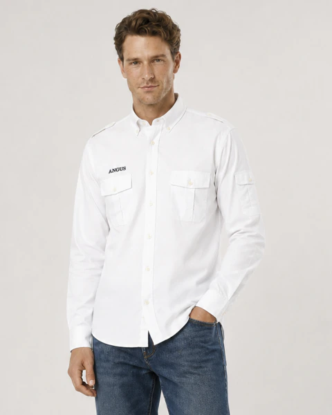 Camisa Linaje Angus Cc Sb Poplin Liso - tienda online