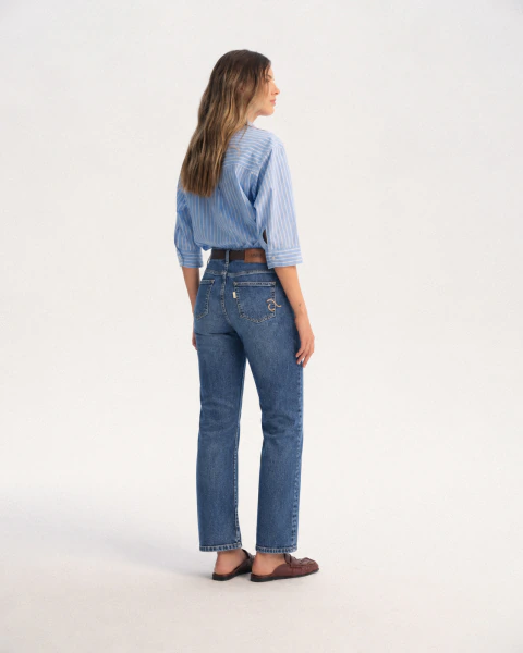 Pantalon La Matera Denim Gastado en internet