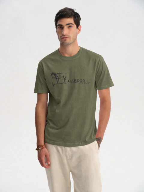 Remera Boceto Caballo Polo