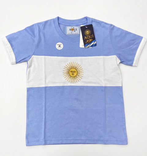 Remera AQUI Argentina NIÑOS