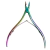 Alicate corta cuticula tornasolado - comprar online