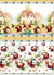 Tecido tricoline Digital Coleção Lady Bees Barrado Joaninhas e Abelhas 55 x 150 cm - comprar online