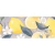Tecido Tricoline Digital Fernando Maluhy Coleção Grey Lemon Limão grande com flores 50 x 150 cm - comprar online