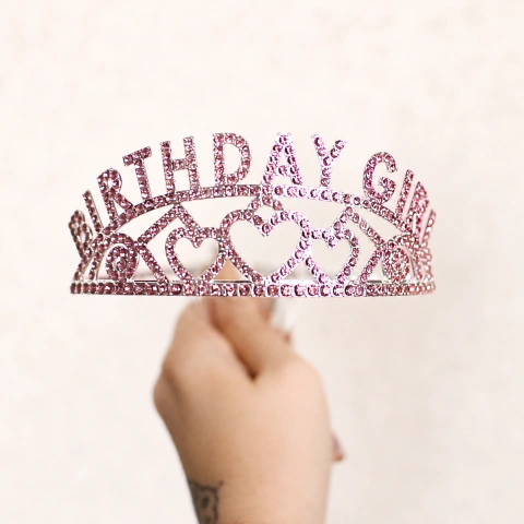 Corona Birthday Girl Rosa/Dorada