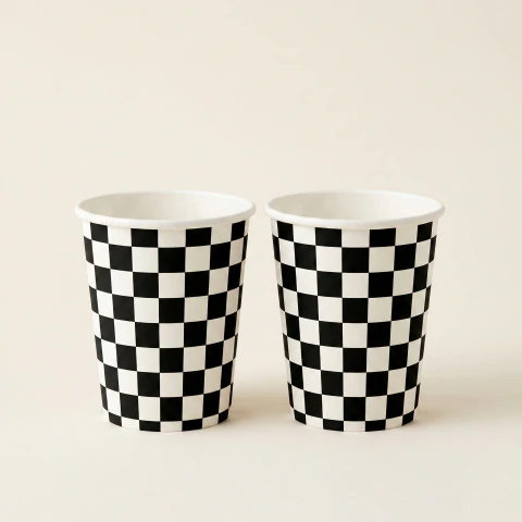 Vasos Black and White x8