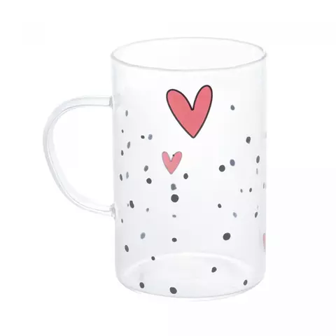 Caneca de Vidro Borossilicato Heart 280ml Wolff - comprar online
