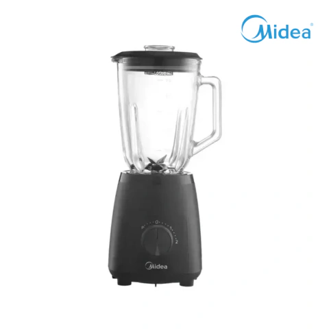 Licuadora Midea Negra Tb-mb06bar1 Jarra De Vidrio 1,5L 600w