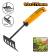 Rastrillo De Mano Jardinero Metalico 5 Dientes 270 Mm Ingco - comprar online