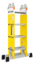 Escalera Fibra De Vidrio Plegable 4x4 Articulada Dielectrica - comprar online