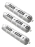 Sellador Poliuretano Salchicha Zingueria 600ml X3 C/ Pistola
