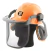 Protector Auditivo Facial Visor Malla Casco Mascara Lusqtoff en internet