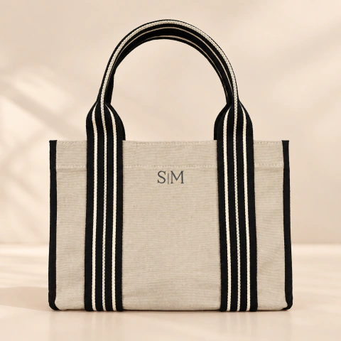 BOLSA MYKONOS OFF-WHITE COM PRETO