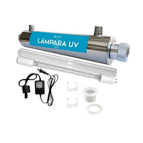 Lampara Luz Ultravioleta 25 Watts Acero Inoxidable 22 Lpm Acero