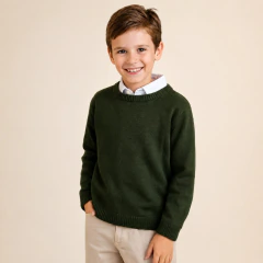 Tricot Valentim Verde Musgo