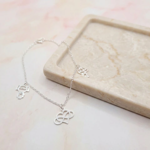 Pulseira Amor Infinito em Prata 925 - Personalizada