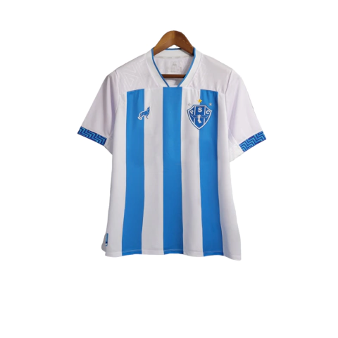 Camisa Paysandu I 23/24 Torcedor Feminina - Branca com listra azul
