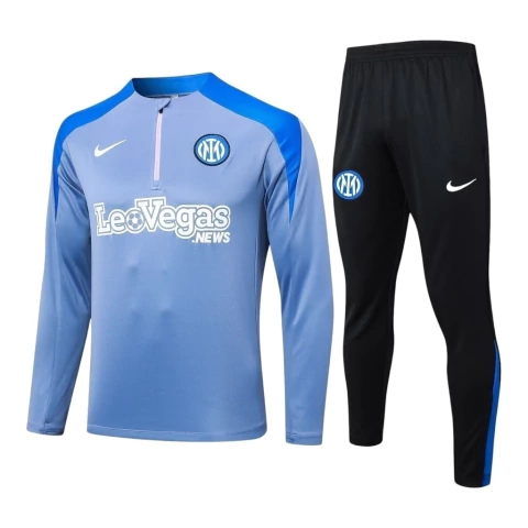 Conjunto Inter de Milão Treino 24/25 - Masculino Nike - Azul e preto