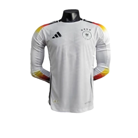 Camisa Seleção da Alemanha I 24/25 manga longa - Jogador Adidas Masculina - Branca
