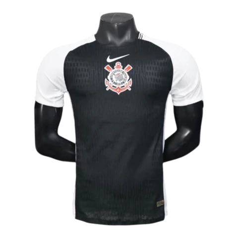 Camisa Corinthians II 25/26 - Jogador Nike Masculina - Preta e branca