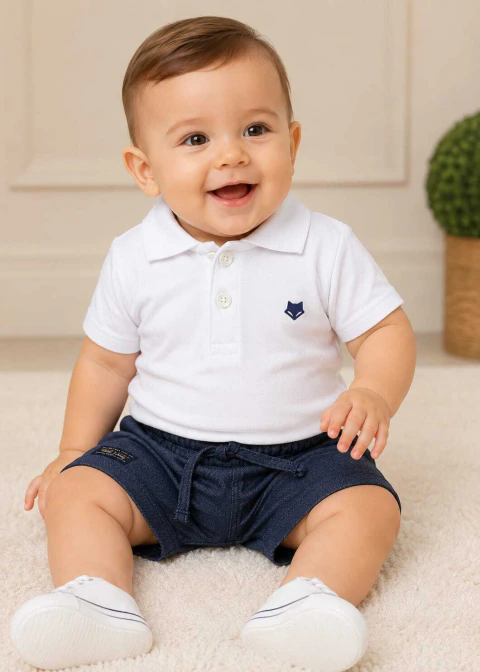 Conjunto body e bermuda da Johnny Fox